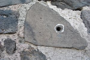 Agujero de bala Templo Santiago Tlatelolco